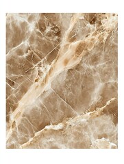 Aufkleber - Abstract Brown and Cream Marble Texture with Natural Veins : Generative AI