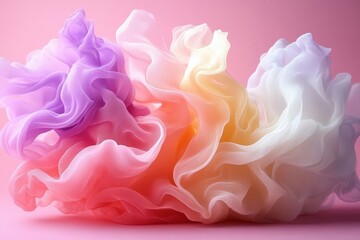 Poster - abstract colorful sponge texture on pink background