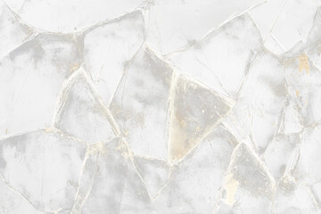 Poster - Cracked ice texture on transparent background .