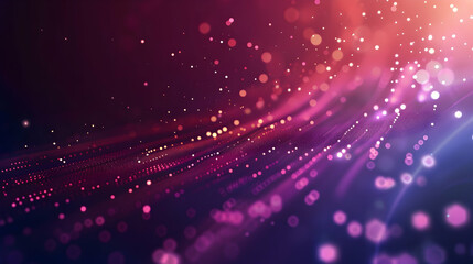 Poster - Abstract colorful background with flowing lights and bokeh effect creating a dreamy atmosphere