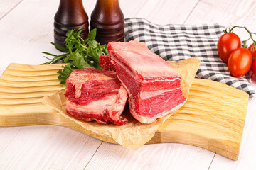 Poster - Raw beef rib for cooking