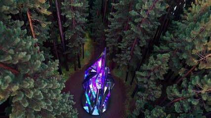 Poster - Futuristic Sculpture in Nature