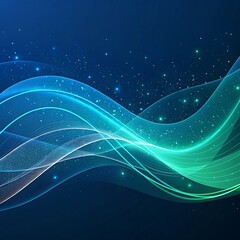 Poster - Blue abstract wave texture Background,Blue curves and the waves of the sea range from soft to dark vector background flat design style. Ai Generated