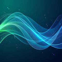 Poster - Blue abstract wave texture Background,Blue curves and the waves of the sea range from soft to dark vector background flat design style. Ai Generated