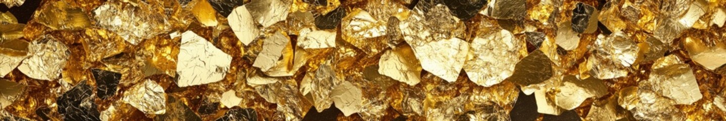 Aufkleber - Shimmering Gold Foil Background for Elegant Design and Decor