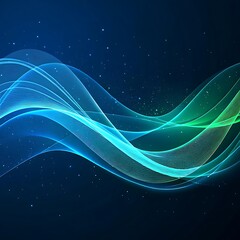 Poster - Blue abstract wave texture Background,Blue curves and the waves of the sea range from soft to dark vector background flat design style. Ai Generated