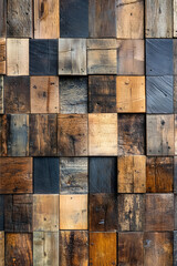 Poster - Artistic Wooden Reclaimed Wall Paneling Offering Rustic Vintage Texture : Generative AI