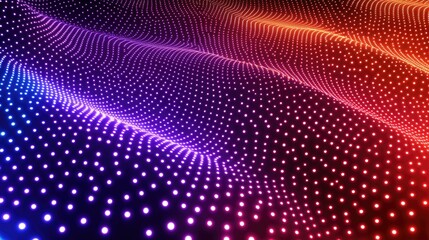 Poster - Abstract Colorful Wave of Lights, Digital Art