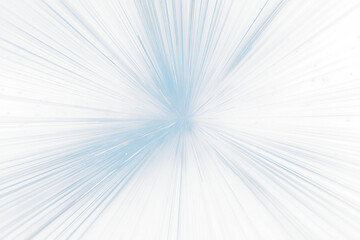 Poster - Abstract blue light streaks radiating from center, resembling stars, speed, and energy.