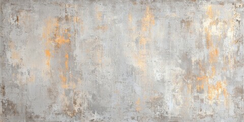 Aufkleber - Textured Abstract Wall Art with Soft Shades of Gray and Metallic Hues