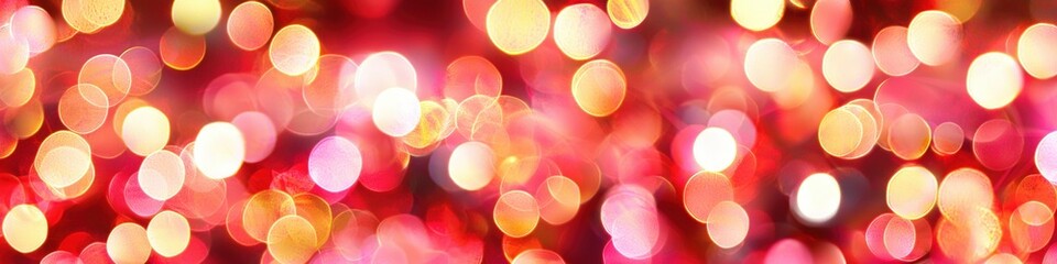Poster - Colorful Blurred Lights Background for Festive Celebrations