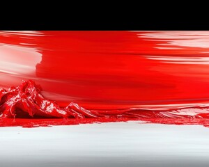 Aufkleber - Abstract Red Paint Swirl Texture Background Image for Design Projects and Creative Visuals
