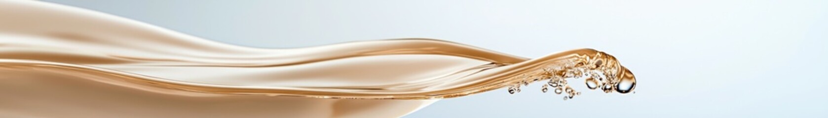 Aufkleber - Smooth flowing liquid with soft curves on a sleek background