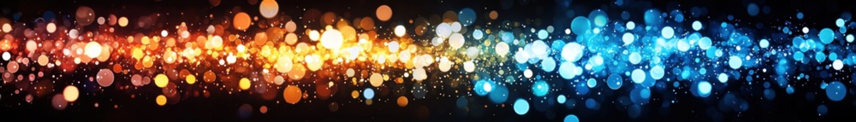 Poster - Colorful Abstract Light Bokeh Background with Vibrant Blurred Effect