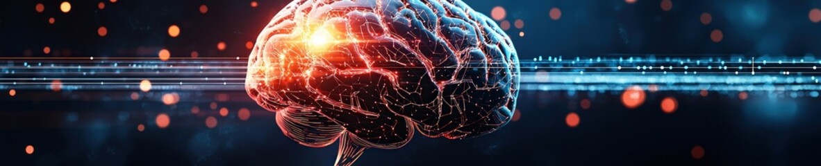 Poster - Dynamic Digital Brain Visualization with Glowing Neural Connections
