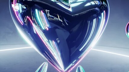Leinwandbilder - _Neon Heartbeats