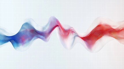 Poster - Abstract wave lines background featuring fluid motion and dynamic patterns in vibrant colors
