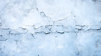 Aufkleber - Close-Up Textured Abstract of Cracked Blue Plaster Wall Surface : Generative AI