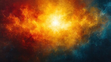 Poster - Bright and cheerful background with a harmonious blend of yellow and blue tones for visual appeal