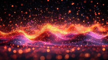 Poster - Vibrant and colorful abstract background with swirling patterns and blending hues for creative designs