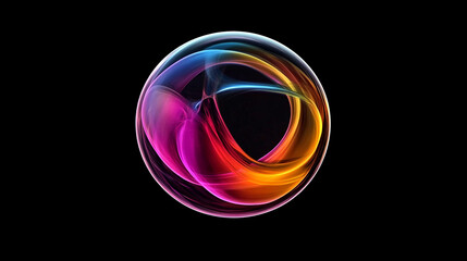 Poster - Abstract colorful sphere design for futuristic concepts