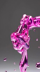 Aufkleber - Mesmerizing Pink Fluid Coil