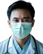 © B8stock - Doctor with mask, white isolate background