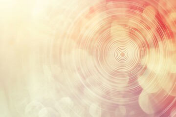 Fototapete - A calming, geometric background with concentric circles in pastel tones, creating a hypnotic flow effect. Soft light gradients radiate outward, with a slightly blurred texture to create a dreamy.