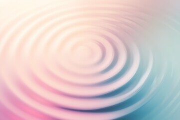Fototapete - A calming, geometric background with concentric circles in pastel tones, creating a hypnotic flow effect. Soft light gradients radiate outward, with a slightly blurred texture to create a dreamy.