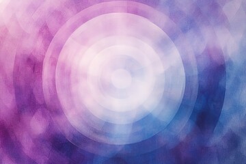 Fototapete - A calming, geometric background with concentric circles in pastel tones, creating a hypnotic flow effect. Soft light gradients radiate outward, with a slightly blurred texture to create a dreamy.