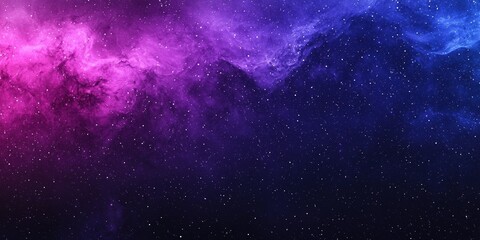 an amazing blue and purple nebula background, with stars in the night sky, creating a space backgrou