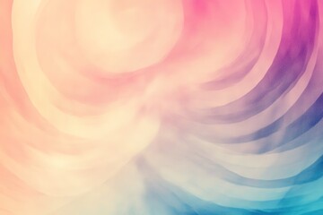 Fototapete - A calming, geometric background with concentric circles in pastel tones, creating a hypnotic flow effect. Soft light gradients radiate outward, with a slightly blurred texture to create a dreamy.