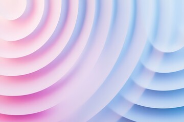 Fototapete - A calming, geometric background with concentric circles in pastel tones, creating a hypnotic flow effect. Soft light gradients radiate outward, with a slightly blurred texture to create a dreamy.