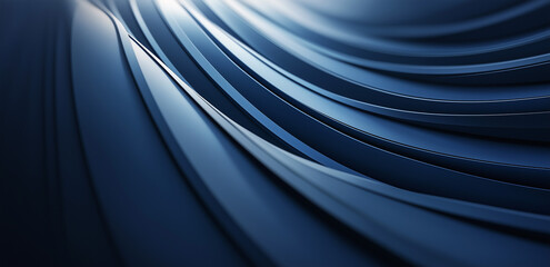 Fototapete - Abstract background powerful effect lighting. Blue blurred color waves design. Glowing template for your creative graphics.