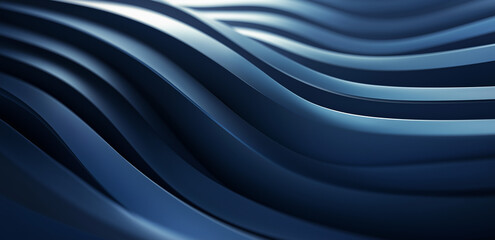 Fototapete - Abstract background powerful effect lighting. Blue blurred color waves design. Glowing template for your creative graphics.