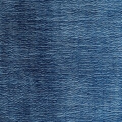 Poster - Close-Up View of Textured Denim Fabric in Blue Tones and Patterns