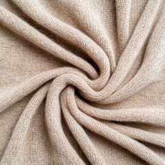 Poster - Soft Neutral Fabric Texture with Elegant Twisted Pattern Detail