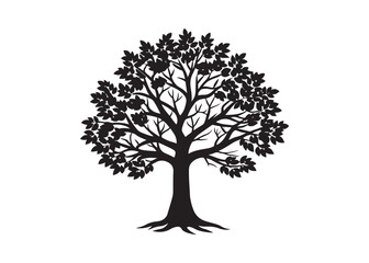 full leafy tree illustration