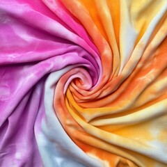 Aufkleber - Colorful Gradient Fabric Texture in Shades of Pink and Orange