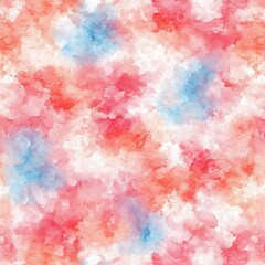Aufkleber - Soft Watercolor Abstract Background with Red and Blue Hues