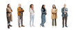 © StockPhotoPro - A Group of people standing and looking forward,