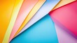 © Thinnawat - Colorful Paper Sheets Arranged in Dynamic Bold Angles