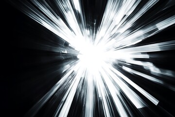Aufkleber - Abstract light burst, radiating beams.