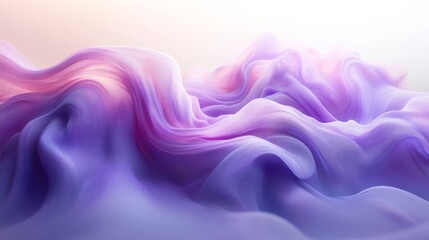 Wall Mural - Beautiful flowing abstract art display with purple and pink hues