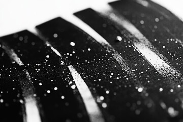 Poster - A close-up shot of a blank piece of paper, great for background or texture use