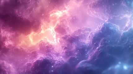 Wall Mural - an abstract view depicting space with beautiful colors and nebulae
