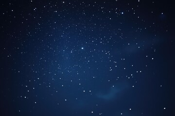Poster - A dark blue night sky with many stars visible, ideal for use in astronomy or science-related projects