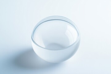 Poster - A single glass of water sitting on a white surface