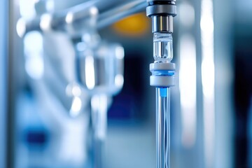 Poster - A detailed look at a medical device with its features and details visible
