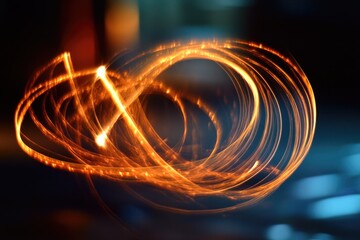 Poster - a blurry image of creative light painting effects